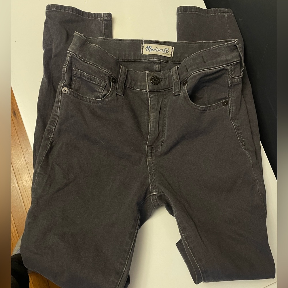 Madewell Grey High-Riser Skinny Jeans - 24